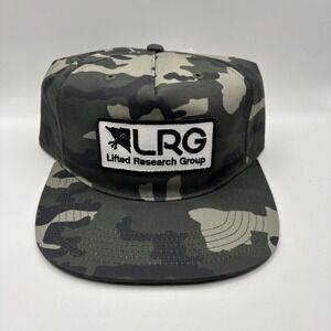 LRG Lifted Research Group Camo Camouflage Union Snapback Hat Cap NWT